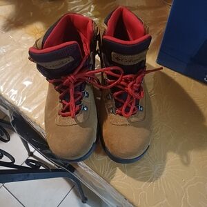 Columbia Kids Hiking Boots - Brown and Red